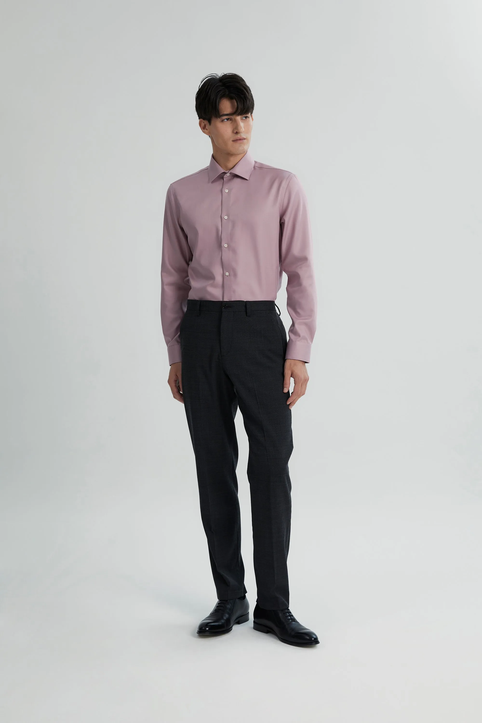 Alexander & Sons, Dusty Pink Twill, Long Sleeve Shirt