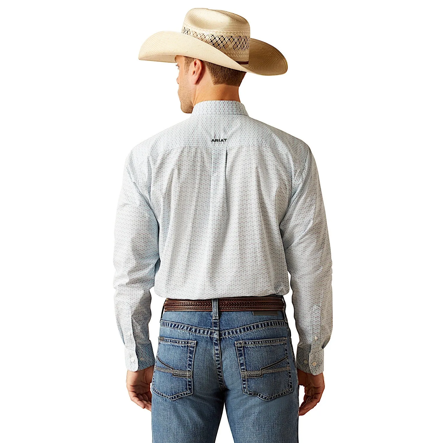 Ariat Men's Wrinkle Free Kolton Classic Fit Shirt - White