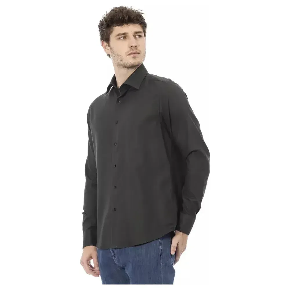 Baldinini Trend Green Cotton Men Shirt