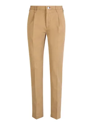 Beige straight leg pants