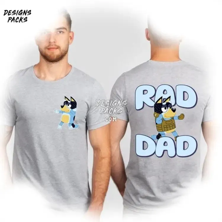 Bluey For Dad Bluey Rad Dad PNG Design