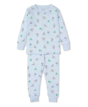 Boys Long Pyjamas - Puppy Snowball Pranks