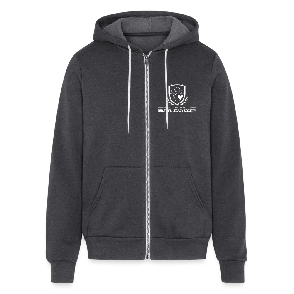 Buster's Legacy Society Bella   Canvas Full Zip Hoodie