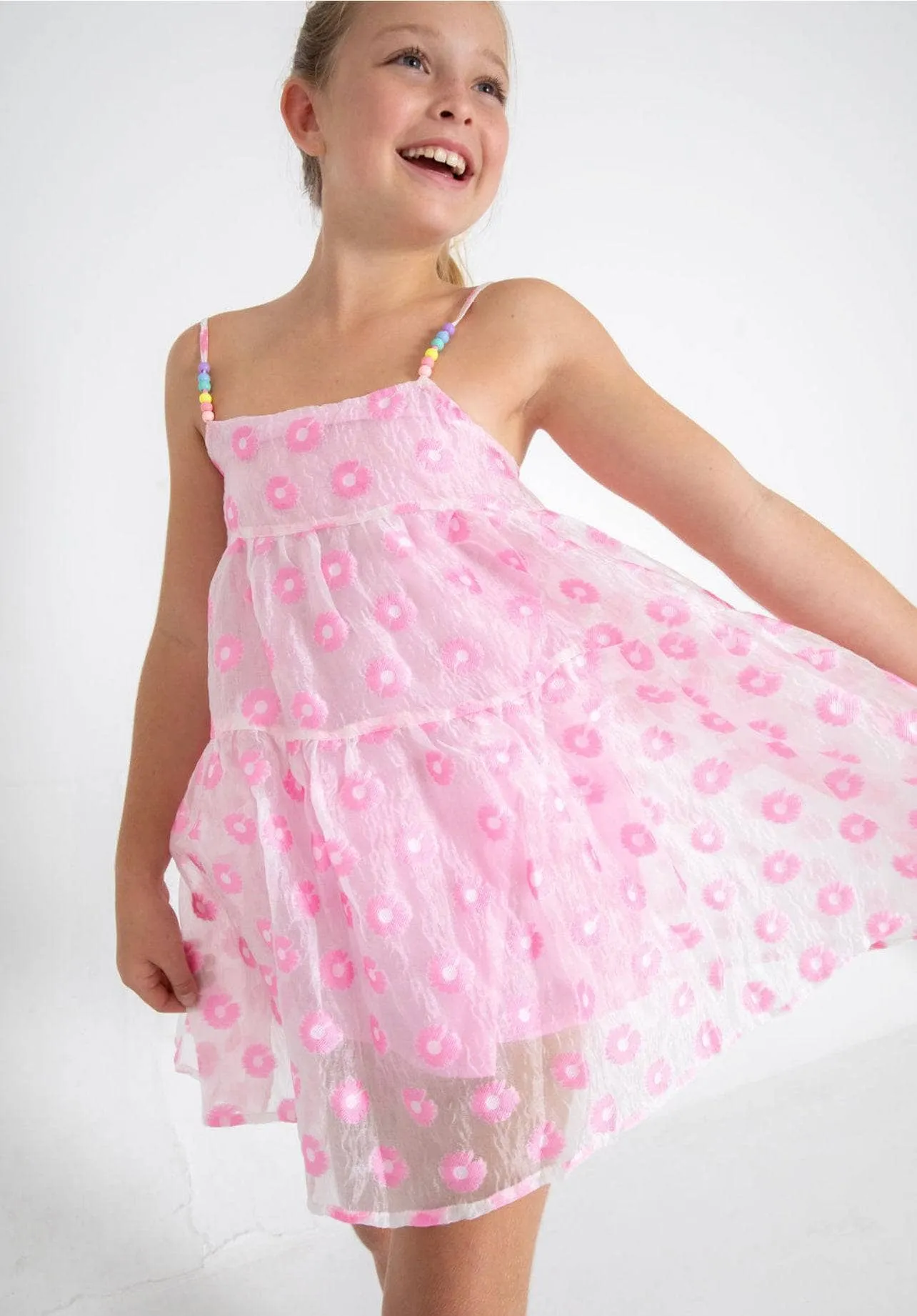 Candy Beaded Daisy Dress