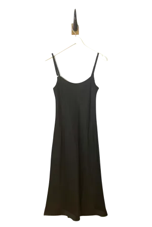 Classic Petal Slip Dress in Coal