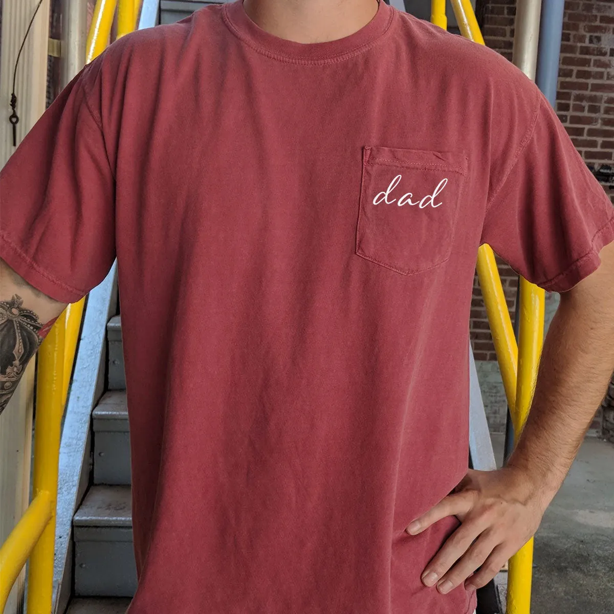 Comfort Colors® Embroidered Dad Pocket Shirt