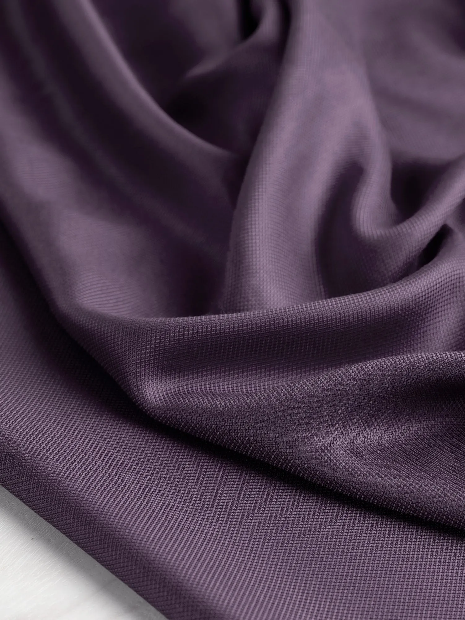 Drapey Dobby Textured Modal - Plum - Swatch