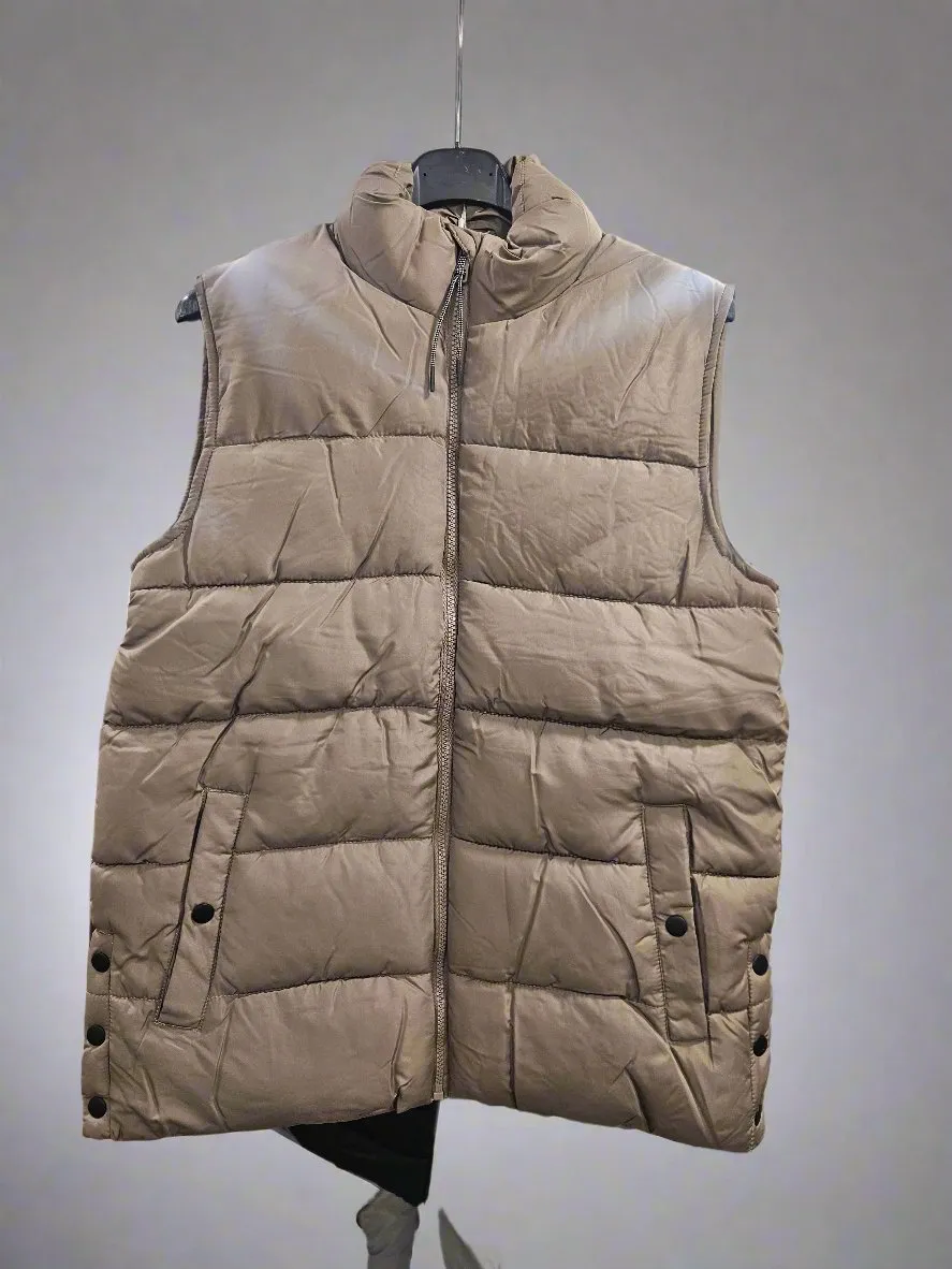 Fransa Mid Length Gilet Without hood. Blue Black or Taupe