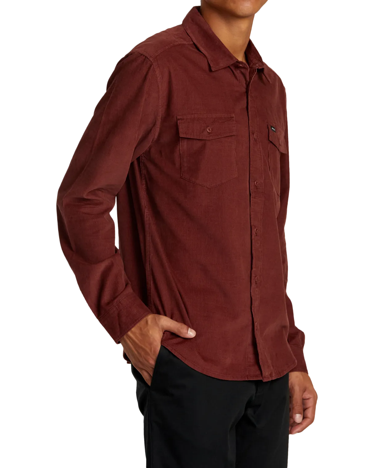 Freeman Cord Shirt in Red Earth