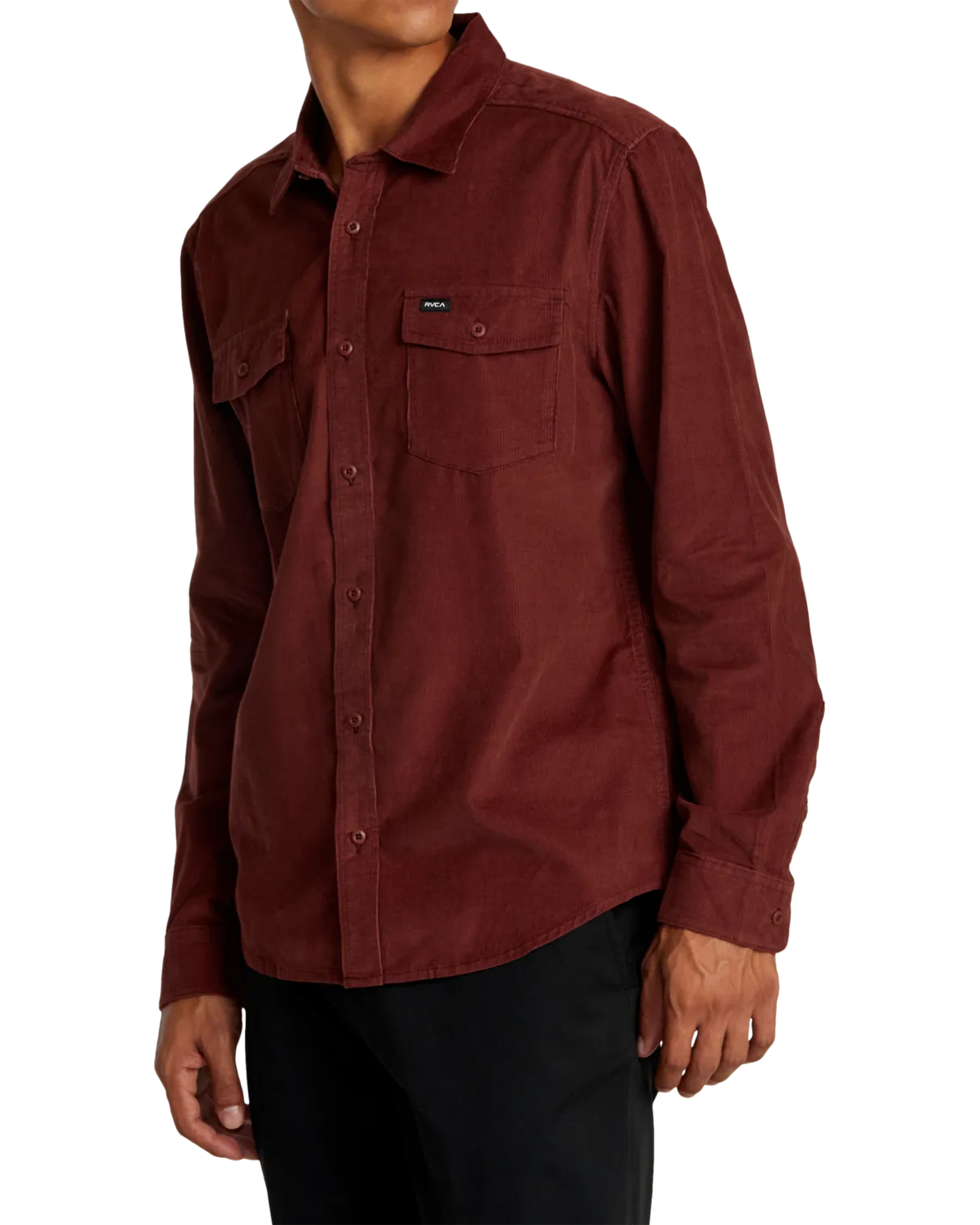 Freeman Cord Shirt in Red Earth