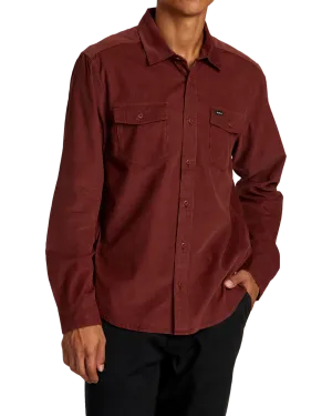 Freeman Cord Shirt in Red Earth