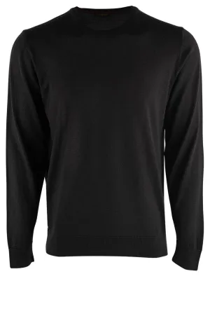 Garnet Men's Merino Wool Sweater - Black