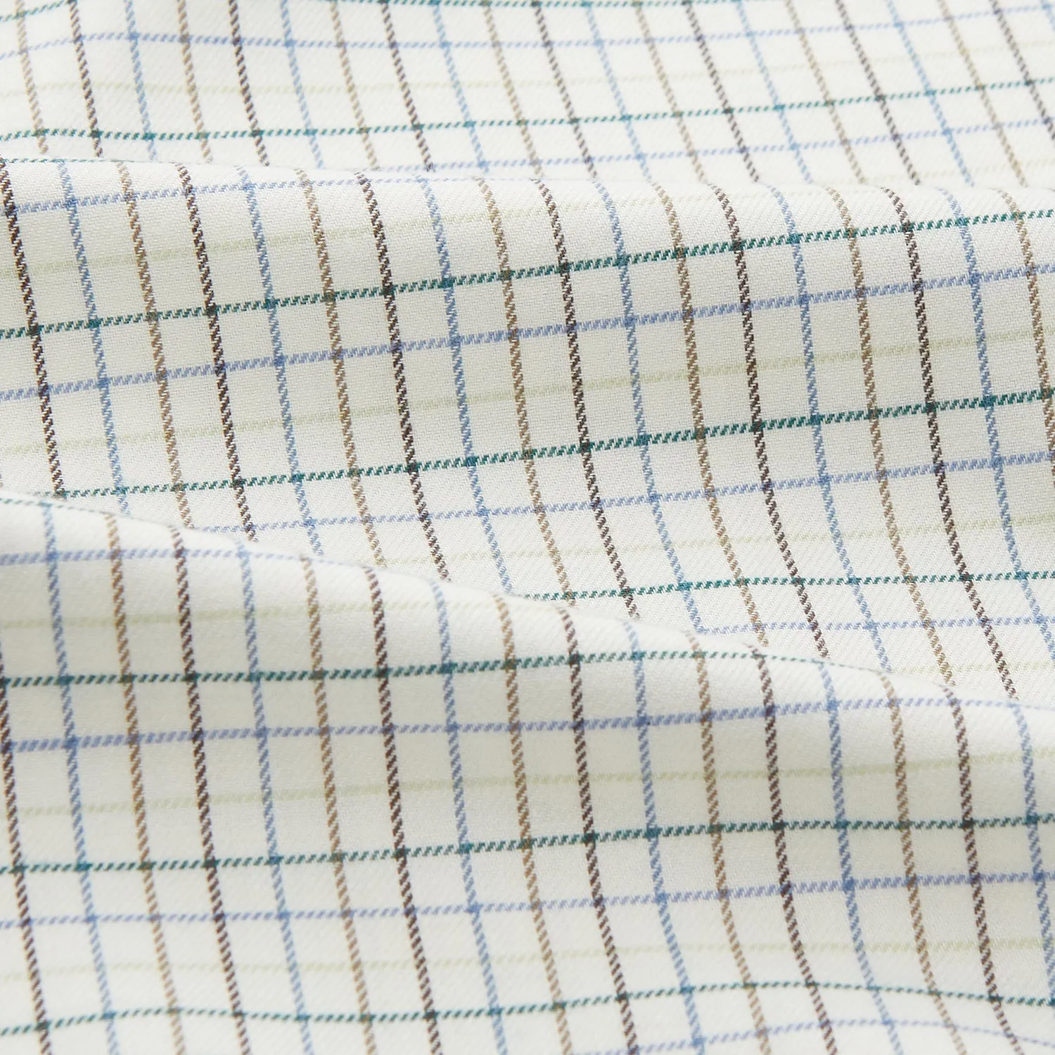 Green Tattersall Check Cashmerello Regular Fit Mayfair Shirt