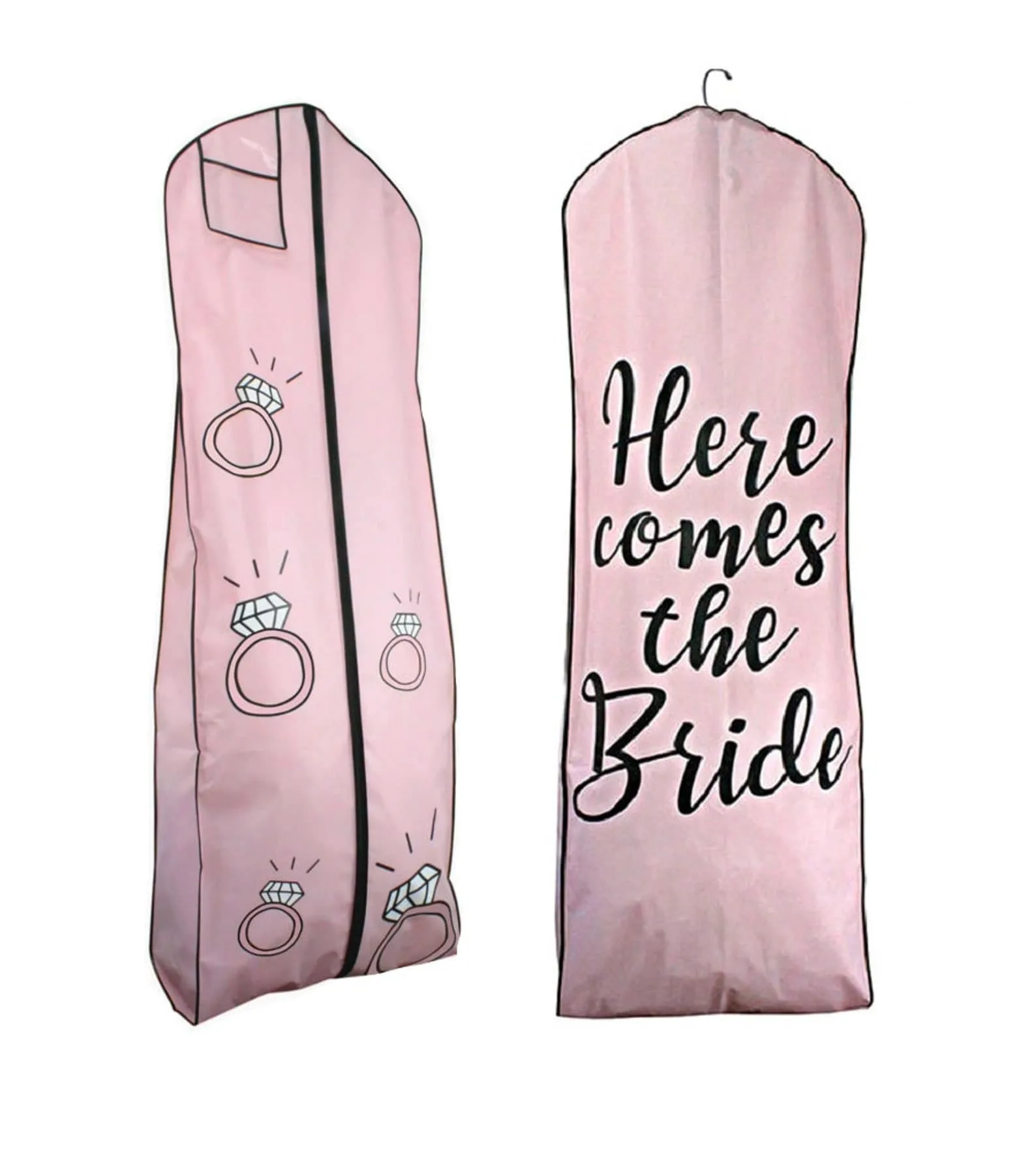 Here Comes the Bride Pink Garment Bag