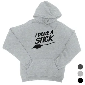 I Drive A Stick Cute Halloween Costume Funny Unisex Pullover Hoodie