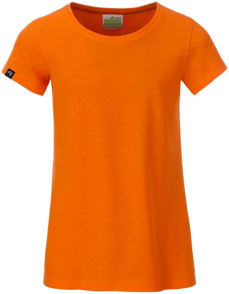 JAN 8007G ― Kinder/Mädchen Bio-Baumwolle T-Shirt - Orange