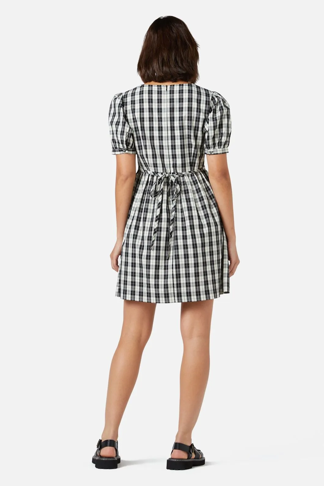 Juno Check Smock Dress