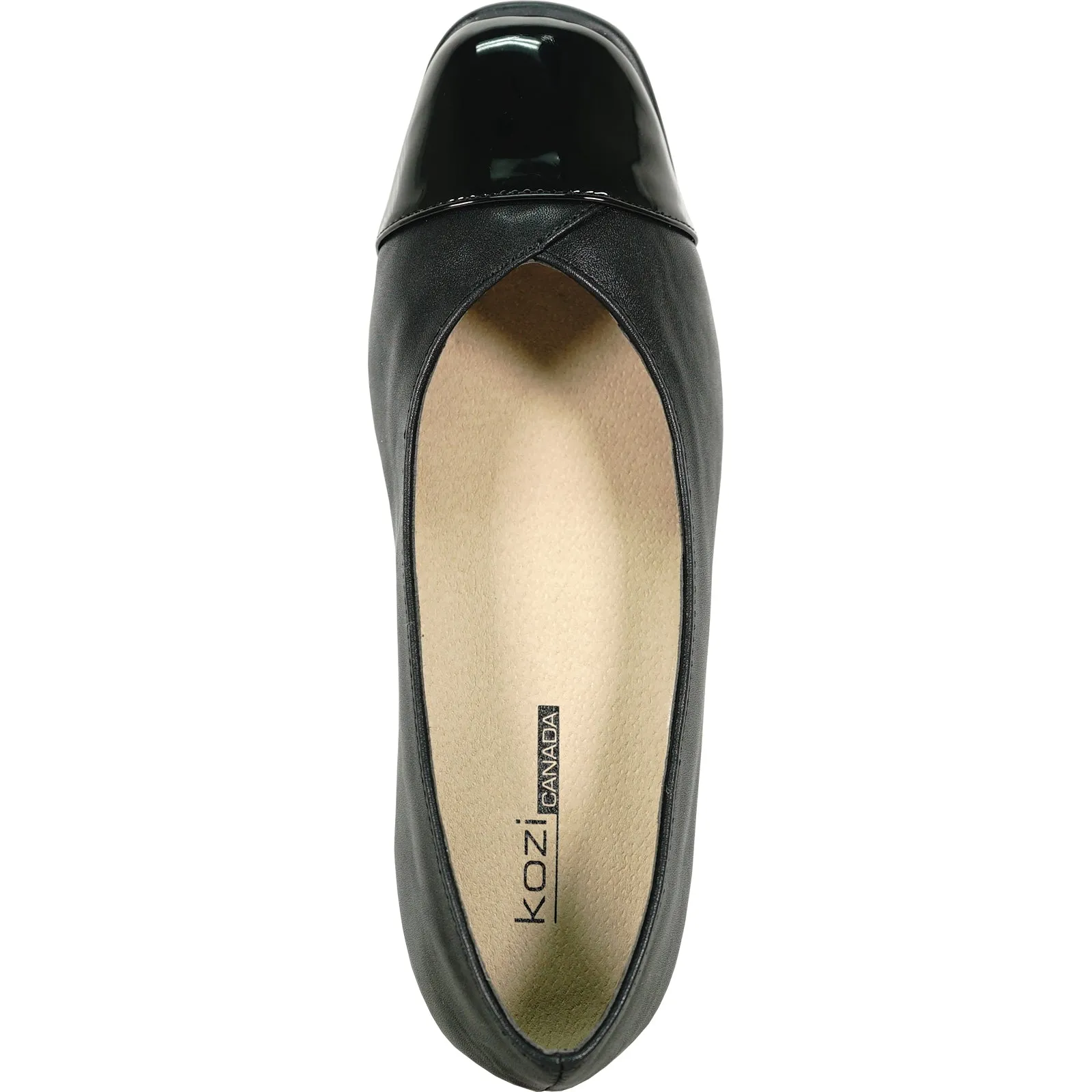 KOZI Women Comfort Dress Shoe OY3244 Heel Pump Shoe Black