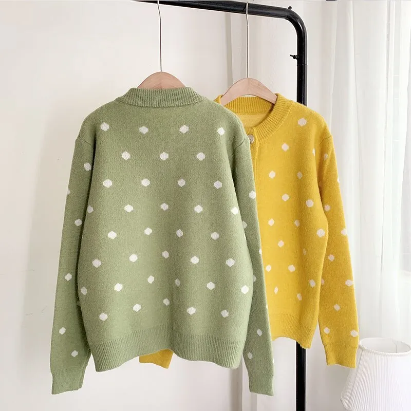 'Lilly' Polka Dot Cardigan