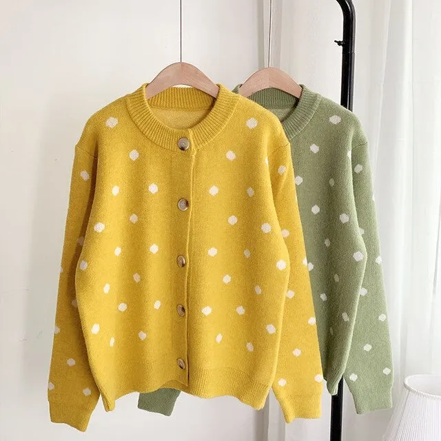 'Lilly' Polka Dot Cardigan