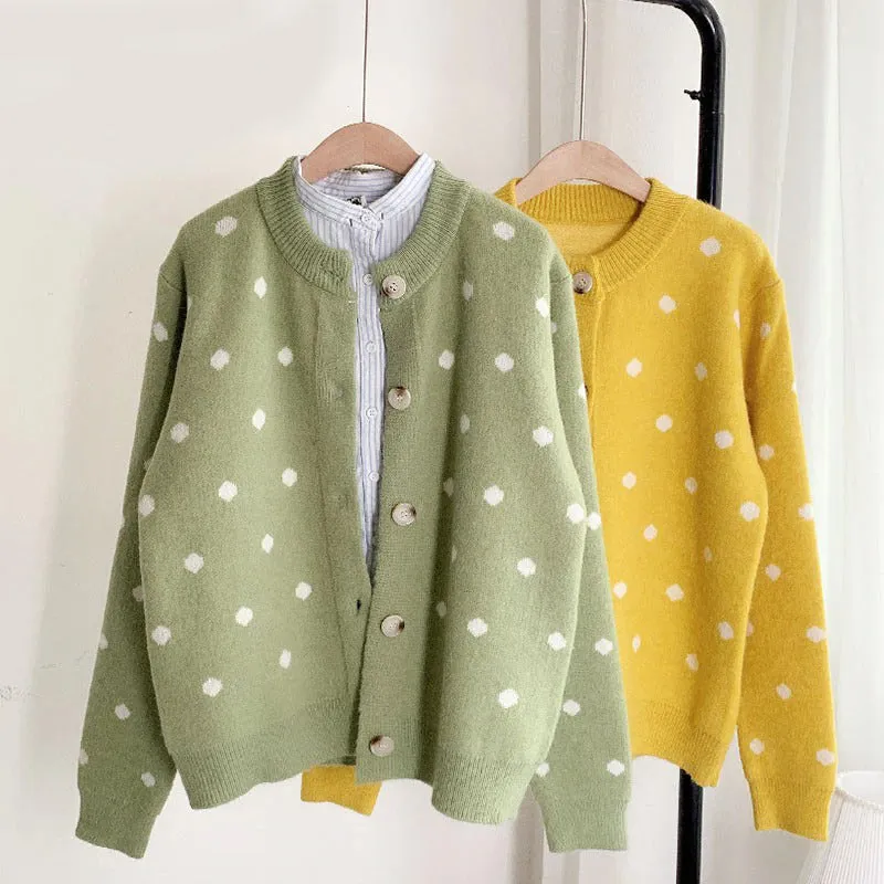 'Lilly' Polka Dot Cardigan