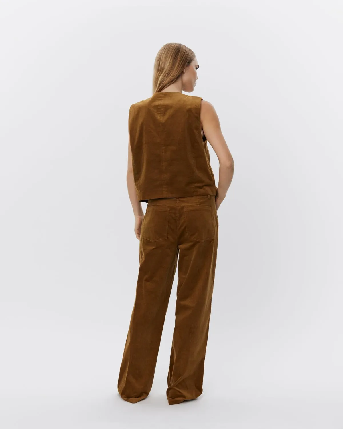 MALINASW TROUSERS - Mustard