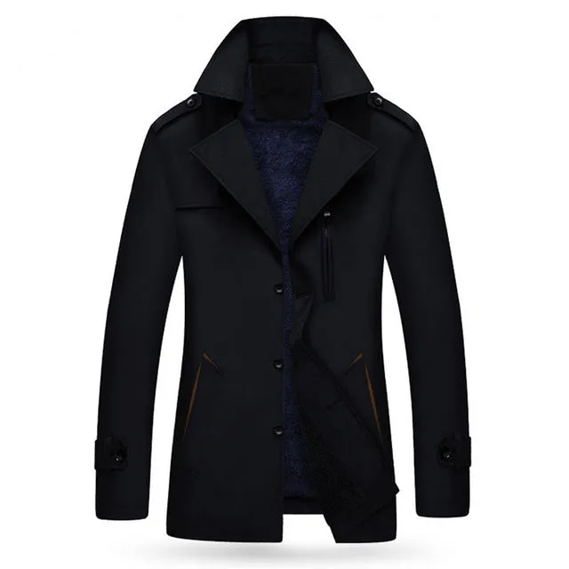 Men Warm Jacket Fleece Coat