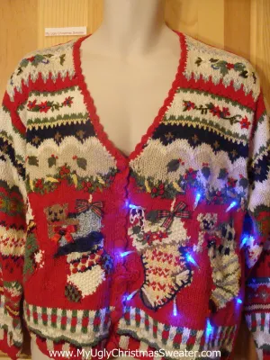 Need to Buy Christmas Sweaters? Horrible Stockings Light Up Sweater