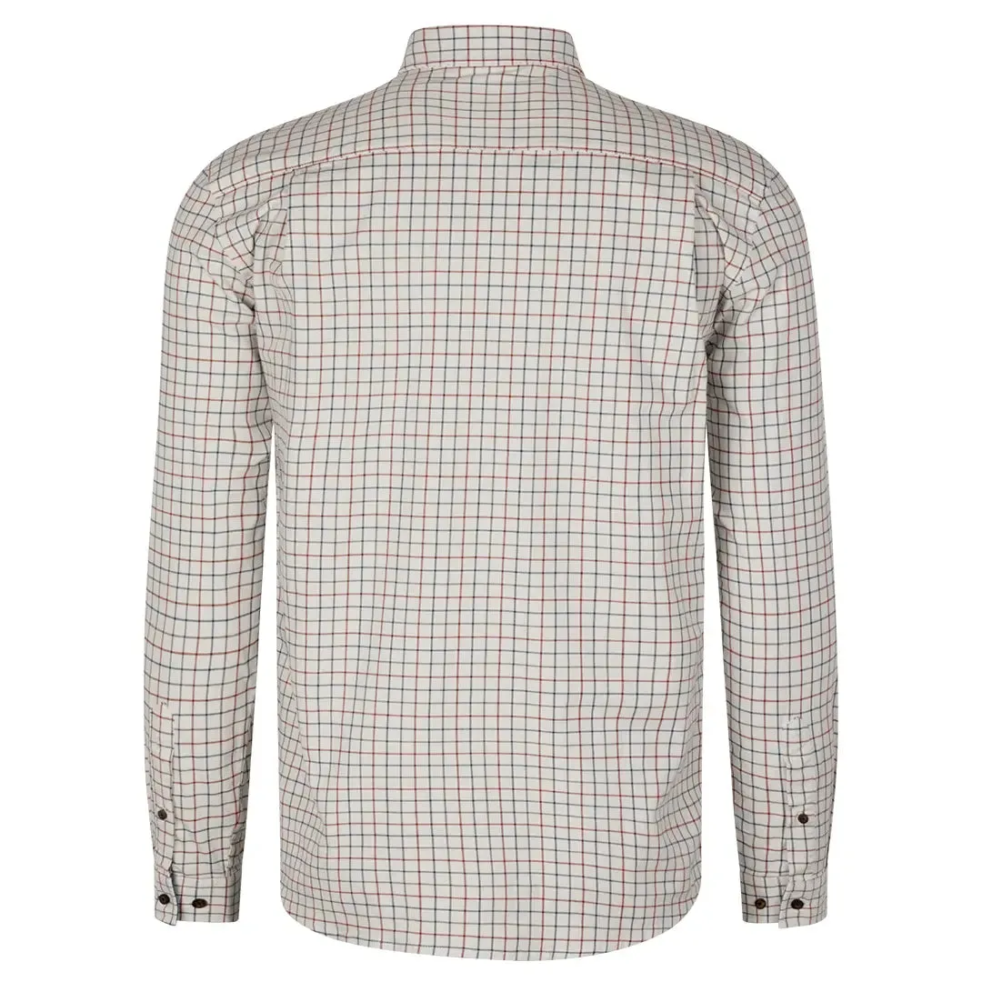 Oxford Shooting Shirt - Grape Leaf/Terracotta Check by Seeland