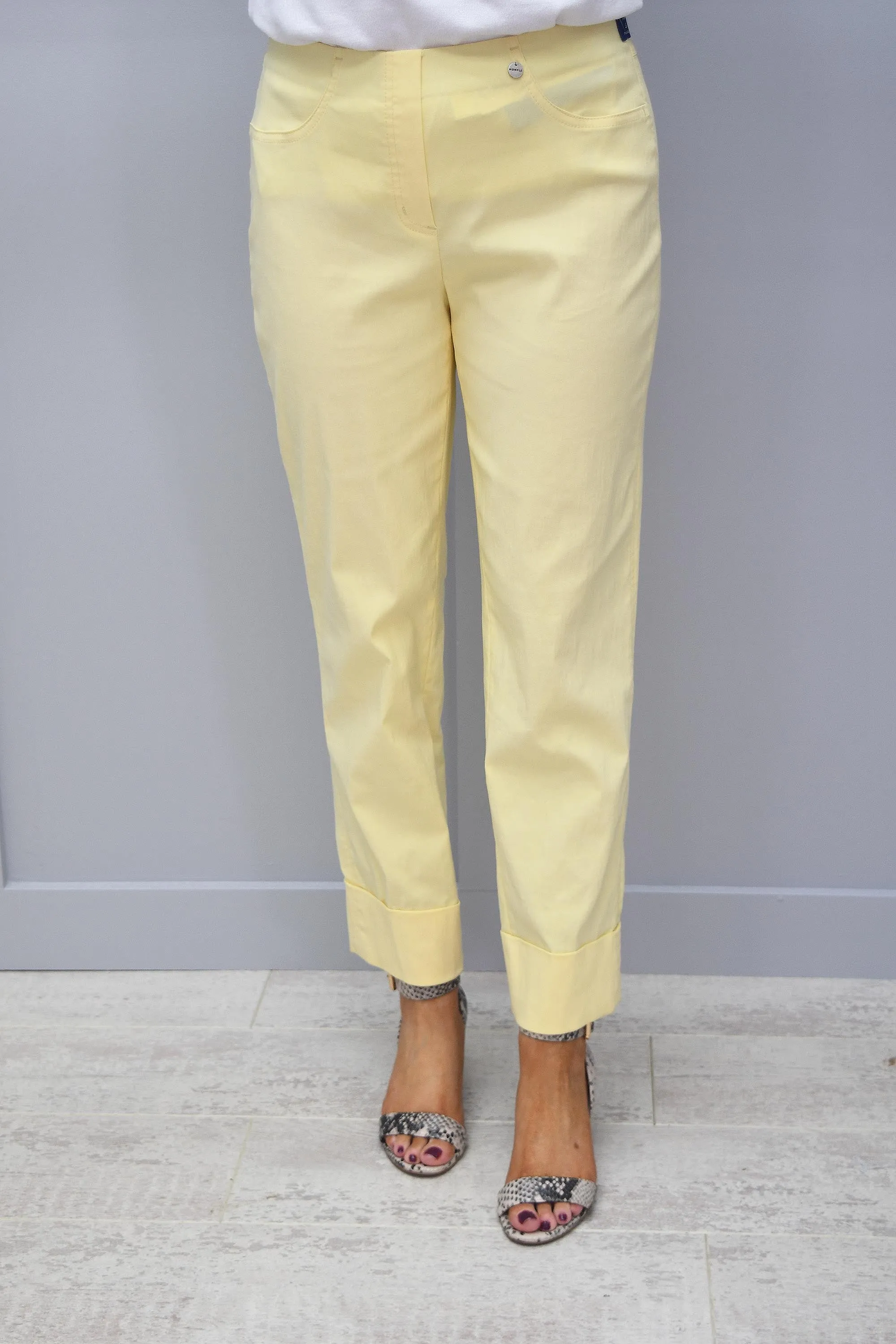 Robell Bella Lemon 7/8 Trousers  - 51568 5499 22