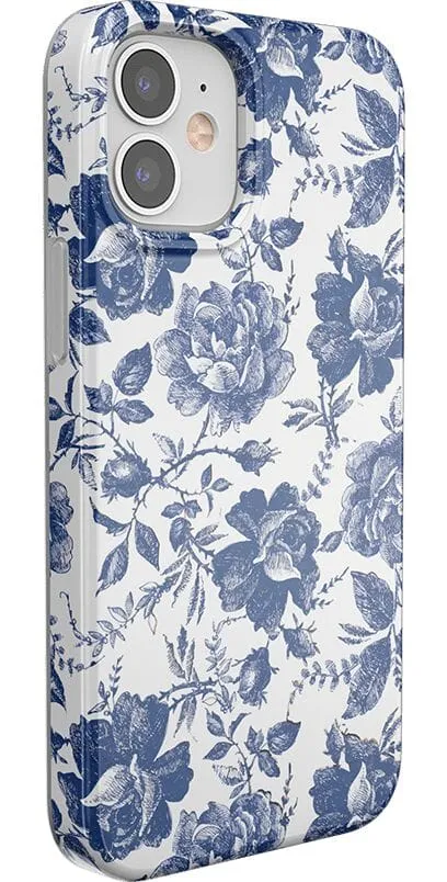 Rose to Fame | Blue & White Rose Floral Case