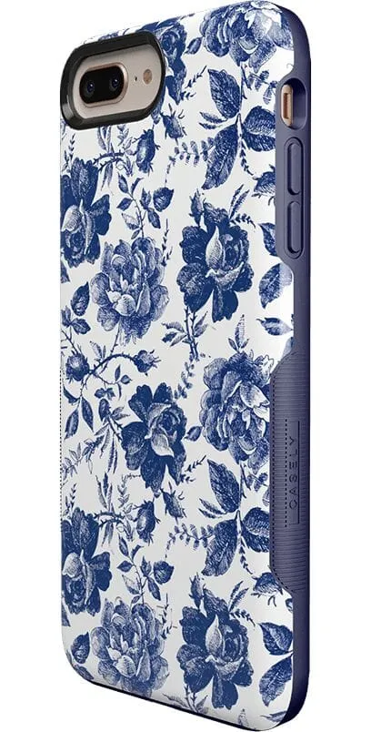 Rose to Fame | Blue & White Rose Floral Case