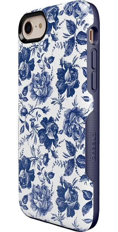 Rose to Fame | Blue & White Rose Floral Case