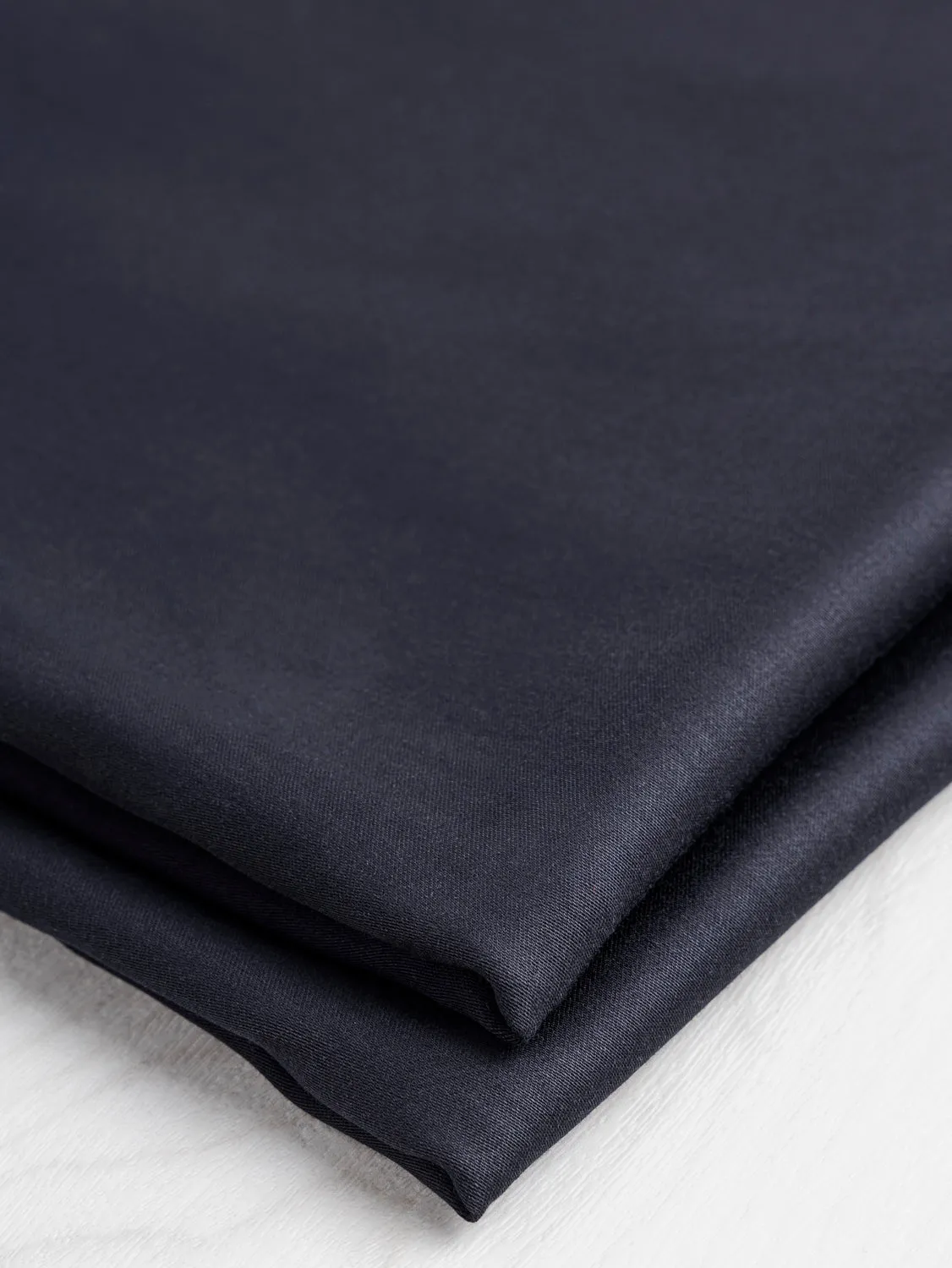 Tencel Lyocell Satin - Dark Navy