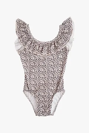 Tocoto Vintage Leopard Print Kids Swimsuit