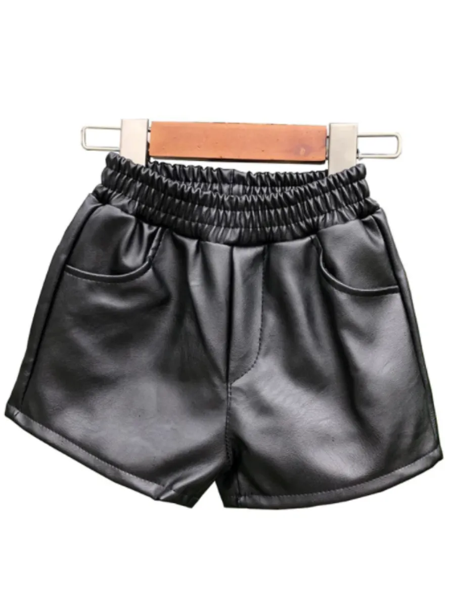 Trendy Moves Vegan Leather Shorts