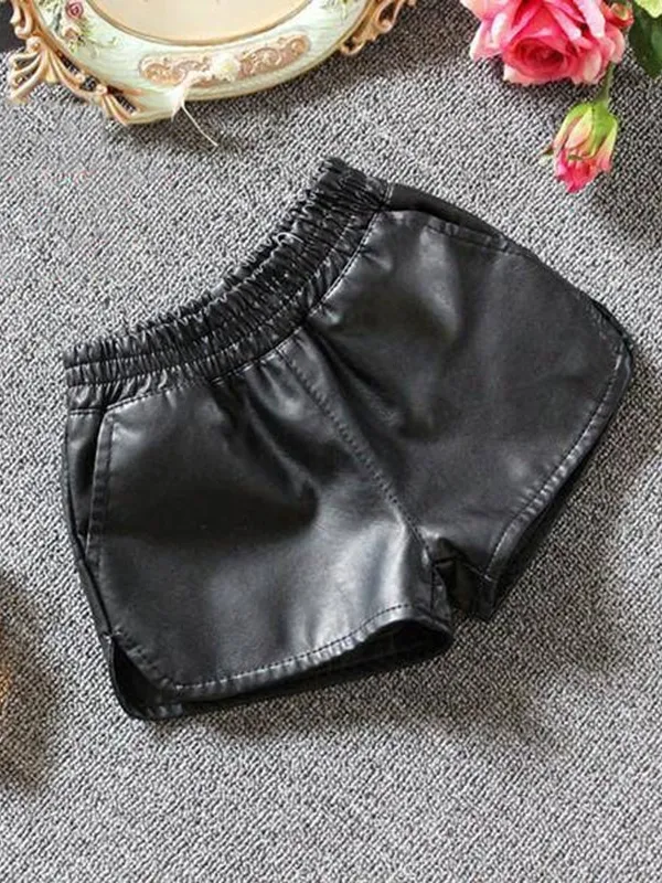 Trendy Moves Vegan Leather Shorts