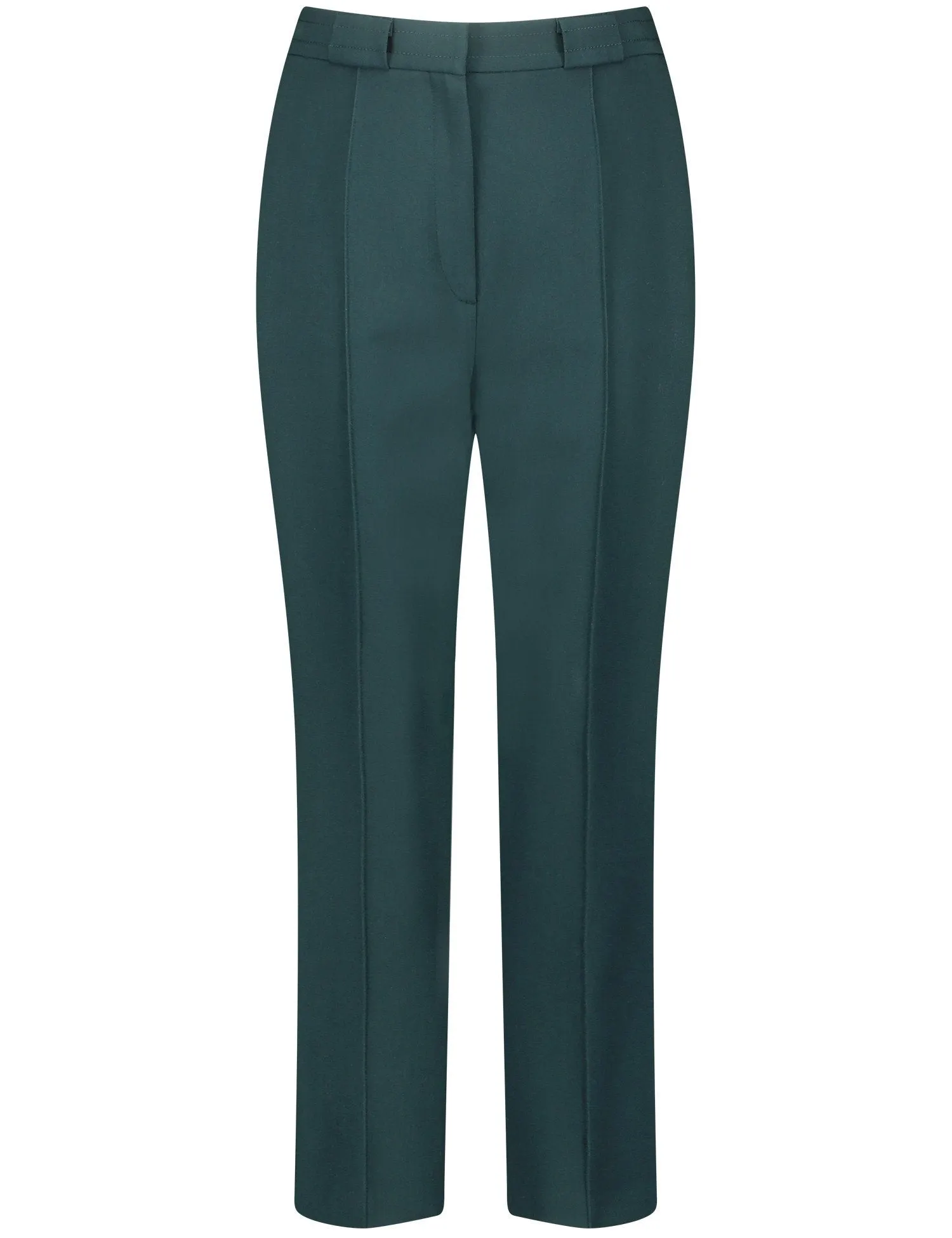 Trousers with Vertical Pintucks