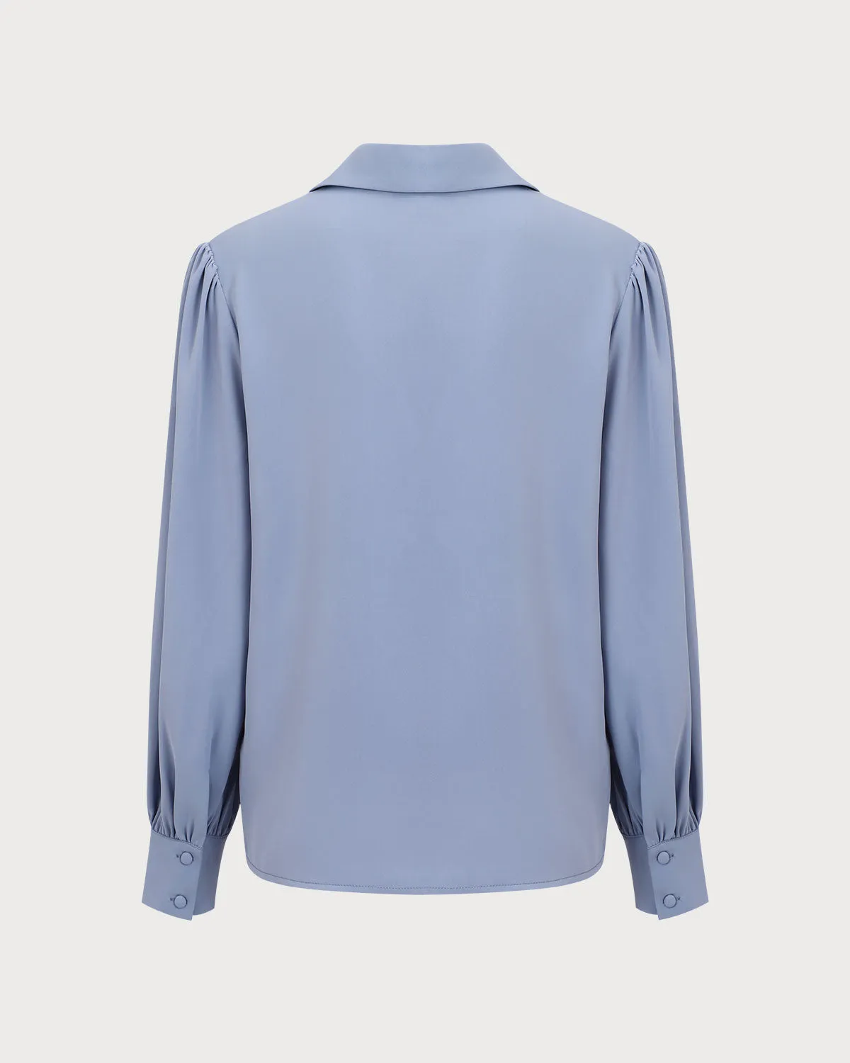 Women's Blue Lace Trim Shirt