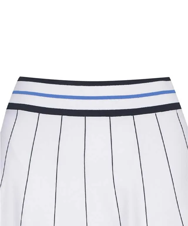 Women's Elegant White Flared Golf Skirt by ANEW