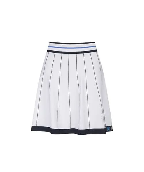 Women's Elegant White Flared Golf Skirt by ANEW